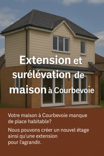 extension et surélévation de maison à courbevoie (92)