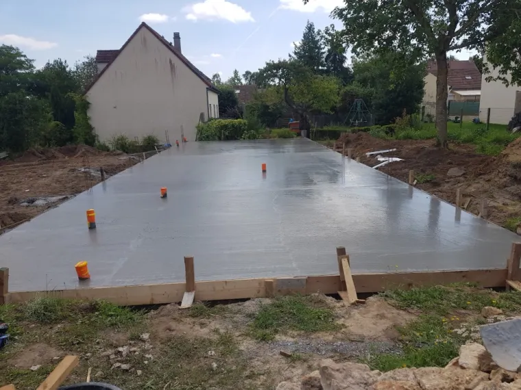 Réalisation d’un radier général pour Maison 