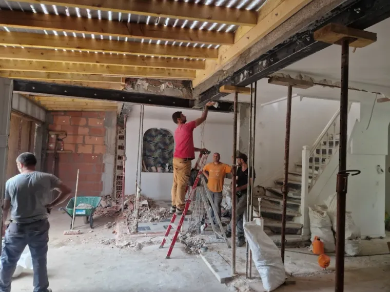 Ouverture d’un mur porteur avec mise en place d’un IPN