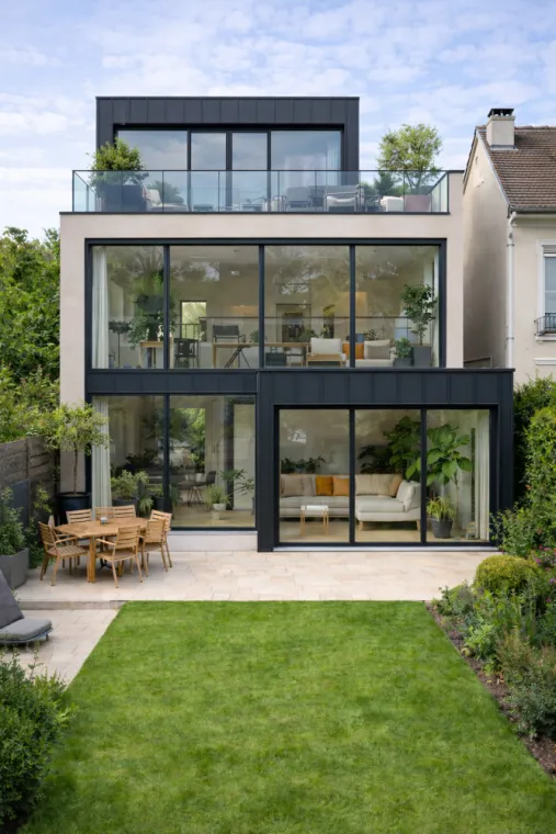 Surélévation et extension de maison à Sèvres (92) – Devis grat