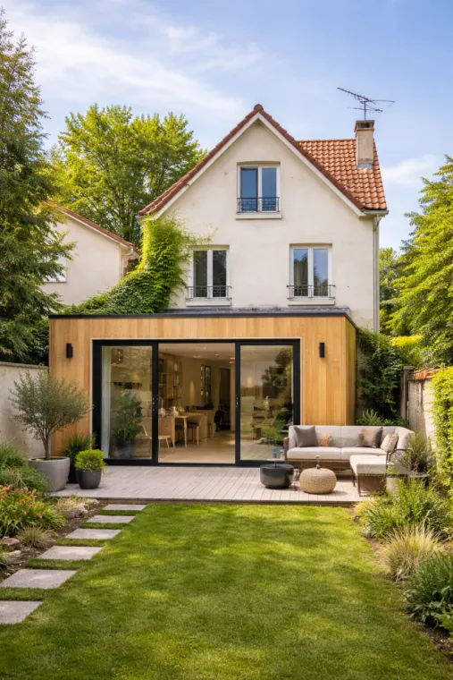 Extension et surélévation de maison à Bagneux (92220)