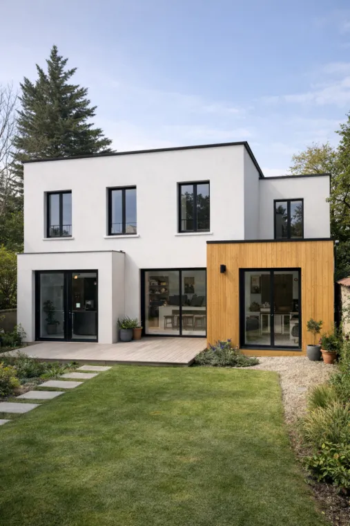 Extension et surélévation de maison à Bois-Colombes (92270)