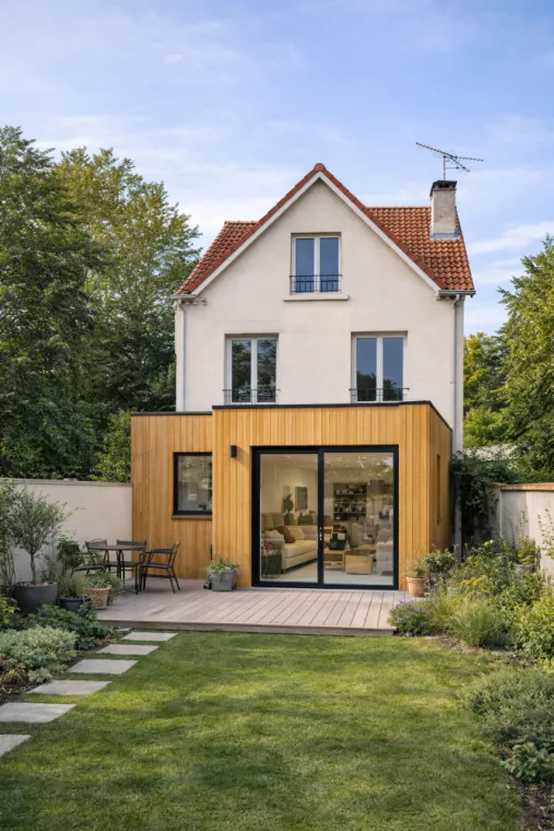 Extension et surélévation de maison à La Garenne-Colombes (92250)