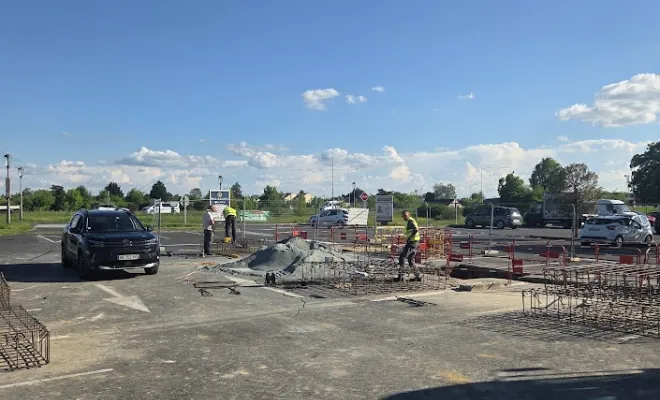 Pendant la construction 
