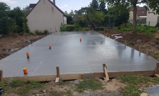 Coulage de dalle beton