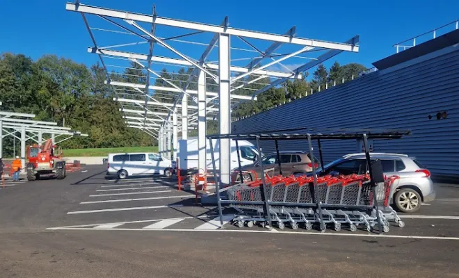 Structure d'ombrière photovoltaïque