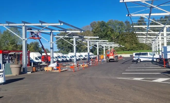 Structure d'ombrière photovoltaïque